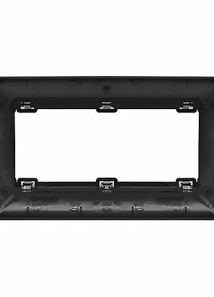 Переходная рамка 9" lesko для авто renault dacia opel lada 2010+ (re 044n) 7175 black рено опель лада
