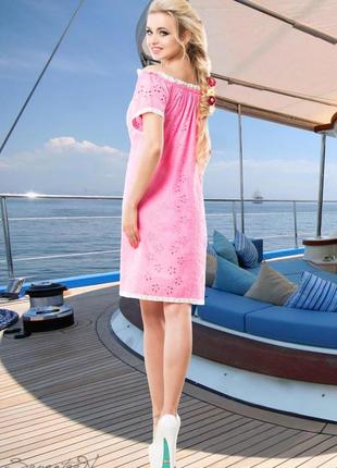 Літня коротка міні сукня вище коліна без рукавів з квітковим візерунком. рожеве s-m3 фото