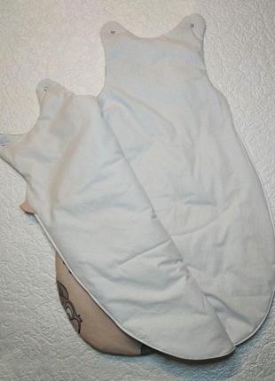 Детский спальный мешок зайки, хлопок, слимтекс.3 фото