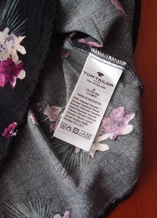 Натуральна легенька блуза від tom tailor у квітковий принт🌺💖🌺9 фото