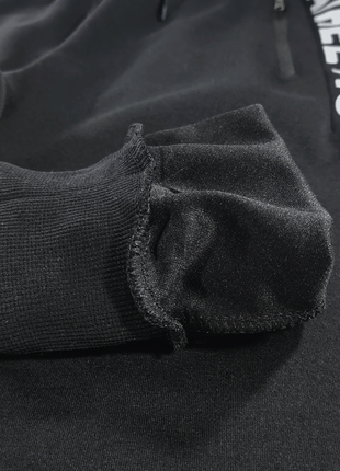 Штани спортивні чорні  під манжет для хлопців підлітків демісезонні2 фото