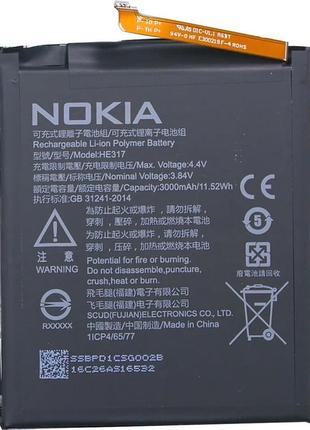 Акумулятор для nokia he317, he316, he335, nokia 6 dual sim 3000 ма·год