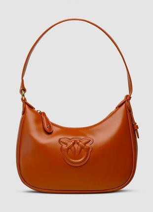 Pinko half moon bag simply ginger with leather buckle1 фото