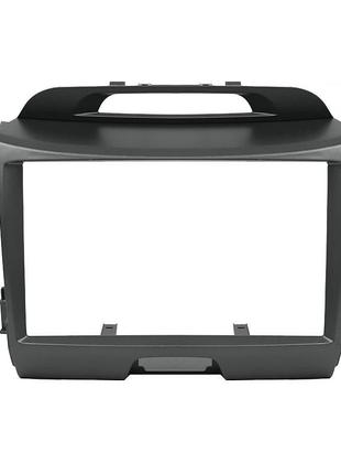 Переходная рамка 9" lesko для kia sportage 3 2010-2016 black (ki 072n) киа спортаж