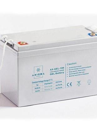 Аккумуляторная батарея гелевая ax-gel-100 12в 100ач axioma energy