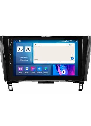 Штатна магнітола lesko для nissan qashqai ii 2013-2019 ips 10" 2/32gb carplay 4g wi-fi gps prime