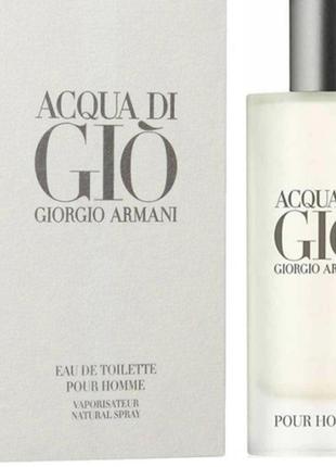 Оригінал giorgio armani acqua di gio pour homme 15 ml ( джорджіо армані аква ді джіо ) туалетна вода1 фото