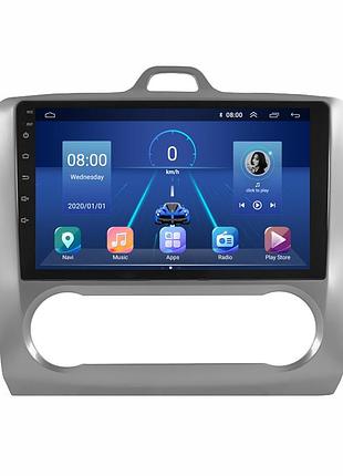 Штатна магнітола lesko для авто ford focus 2 2004-2008 auto ac 9" 4+32 4g+carplay gps wi-fi premium 38 шт.