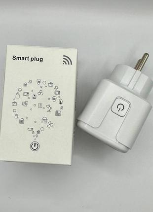 Розумна розетка wi-smart plug квадратна комплект wi-fi розетка таймер із голосовим керуванням3 фото