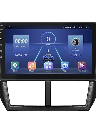 Штатна магнітола 9" lesko для subaru forester iii рестайлінг 2011-2013 4/64gb/ 4g/ wi-fi/carplay