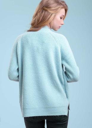Женский свитер с необычным дизайном, универсальный размер. оверсайз. голубой s-xl6 фото