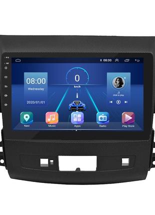 Штатна магнітола lesko для peugeot 4007 2007-2012 екран 9" 2/32gb/4g/ wi-fi premium gps android