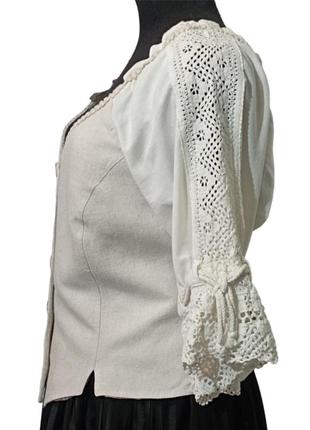 Rose-dirndl, блуза с кружевом, винтаж.2 фото