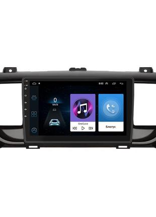 Штатная магнитола lesko для citroen jumpy iii 2016-н.в. экран 9" 1/16gb wi-fi gps base 3шт