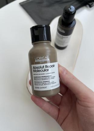 Набір для пошкодженого волосся l’oréal professionnel serie expert absolut repair molecular3 фото