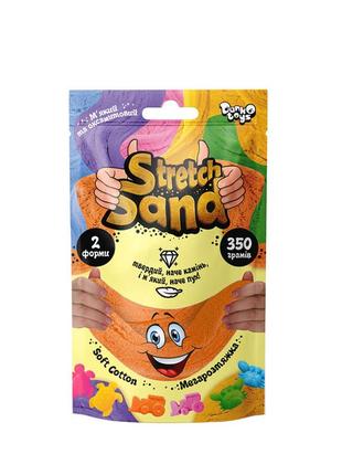 Набор креативного творчества "stretch sand" sts-04-02u пакет 350 гр (оранжевый)1 фото