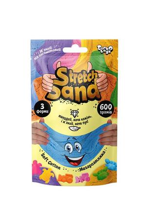Набор креативного творчества "stretch sand" sts-04-01u пакет 600 гр (синий)