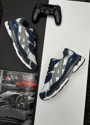 Asics gel-nyc navy white6 фото