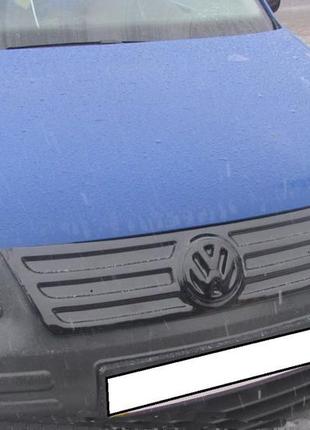Зимова накладка (глянцева) volkswagen caddy 2004-2010 (верх грати)