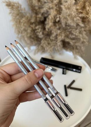 Карандаш для бровей пудровый kiko milano precision eyebrow pencil2 фото