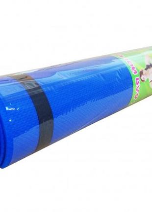 Йогамат, коврик для йоги m 0380-1 материал eva  (синий)