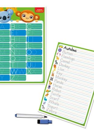 Доска-тренажер  "english" vladi toys vt5010-28 (укр)