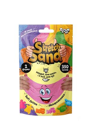 Набір креативної творчості "stretch sand" sts-04-02u пакет 350 г (рожевий)