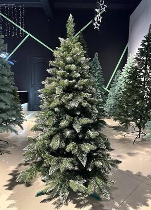 Дуже реалістична ялинка з пвх, припорошена снігом "аляска"