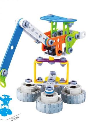 Конструктор build&play "портовий кран" hanye j-7701, 92 елементи
