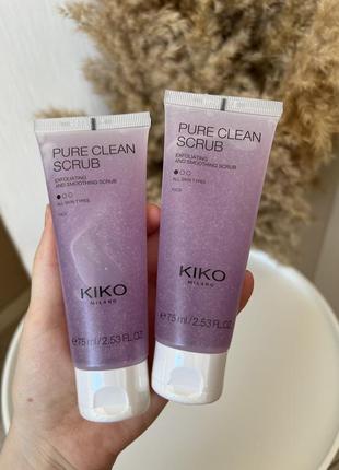 Скраб для обличчя kiko milano - pure clean scrub1 фото