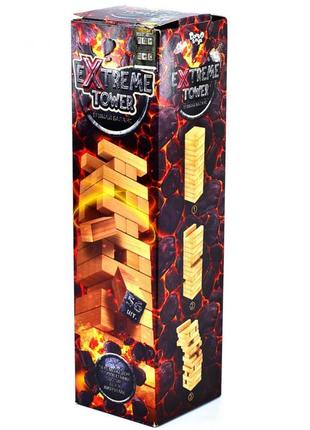Розвивальна настільна гра дженга "extreme tower" xtw-01, 56 брусків