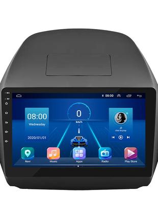 Штатна магнітола lesko для hyundai tucson ii 2009-2015 екран 10" 4/32gb/4g/ wi-fi/carplay premium gps 3 шт.