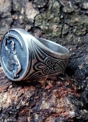 Перстень ′козак′ (срібло)7 фото