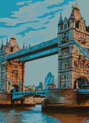 Картина по номерам "тауэрский мост" идейка kho3598 50х50 см