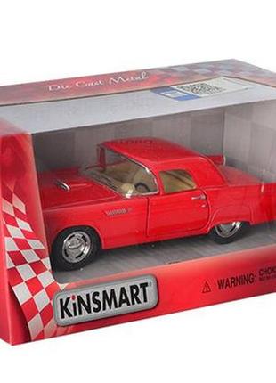 Машинка колекційна ford thunderbird kt5319w, інерційна (червоний)