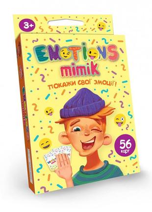 Карточная игра "emotions mimik" em-01-01u на укр. языке