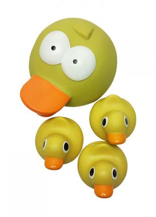 Пищалка резиновое животное b-331 4шт в сетке  (уточка)