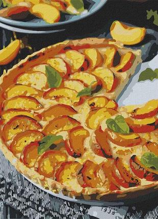 Картина по номерам "персиковый пирог" идейка kho5617 30х40 см