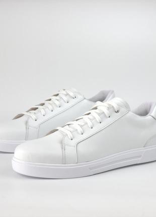 Белые кожаные кеды кроссовки мужские обувь больших размеров rosso avangard puran white max leather bs1 фото