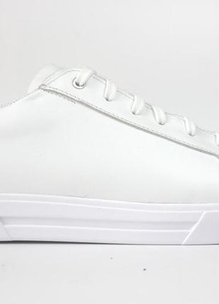 Белые кожаные кеды кроссовки мужские обувь больших размеров rosso avangard puran white max leather bs2 фото