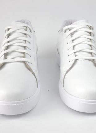 Белые кожаные кеды кроссовки мужские обувь больших размеров rosso avangard puran white max leather bs3 фото