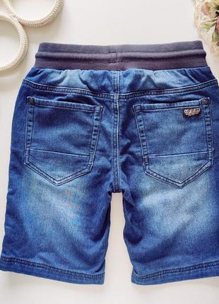Мягкие шорты под джинс на резинке артикул: 196523 фото