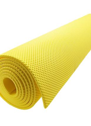 Йогамат, коврик для йоги m 0380-1 материал eva  (желтый)