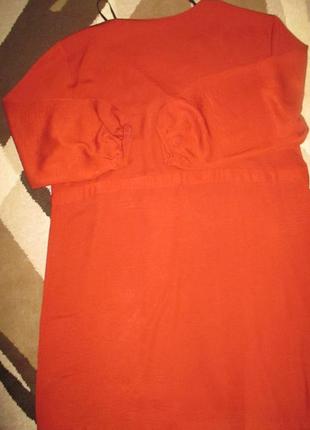 Бордове шовковисте плаття з довгим рукавом,20р8 фото