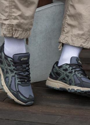 Мужские кроссовки asics gel venture 6 black beige 40-41-429 фото