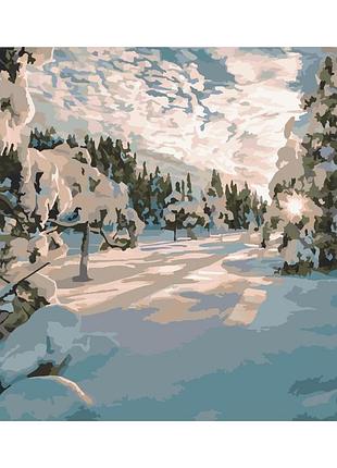 Картина по номерам "зимнее утро" art craft 10586-ac 40х50 см