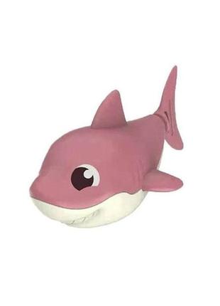 Іграшка для ванної акула 368-3 заводна, 11 см (рожевий)
