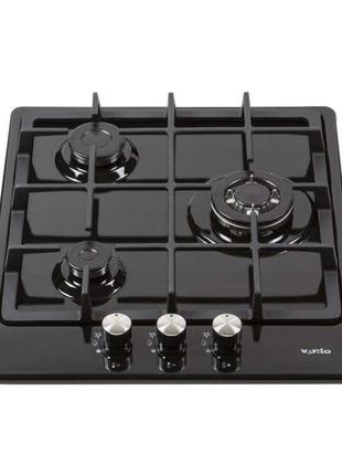 Газовая варочная поверхность 3 конфорки ventolux hsf430-p3 cest (bk) черная