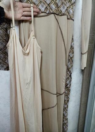 Моднячное платье макси сетка с вывернутым швом10 фото