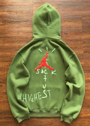 Travis scott x air jordan x nk hoodie кактус